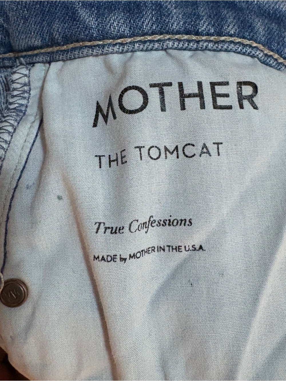 MOTHER JEANS SUPERIOR TOMCAT DISTRESSED SIZE 28 - Picture 4 of 11